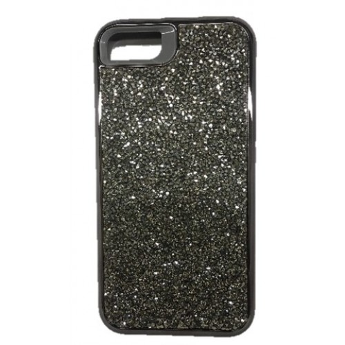 iP7/8 Glitter Bling Case Black